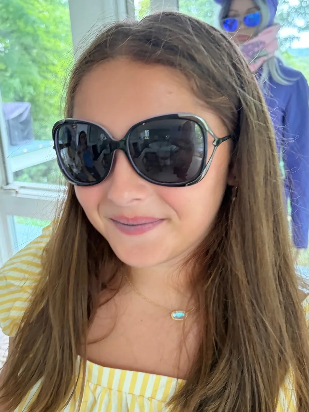 Oakley Oversized Women’s Sunglasses in Black with Subtle Green Accent